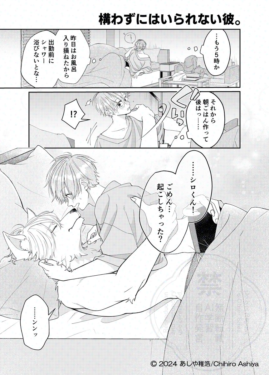 構わずにはいられない彼。(3/13)
「朝からかまってほしい」 