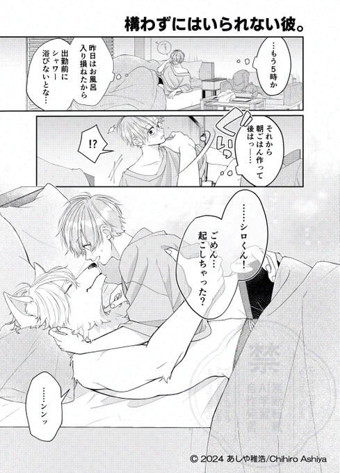 構わずにはいられない彼。(3/13)
「朝からかまってほしい」 