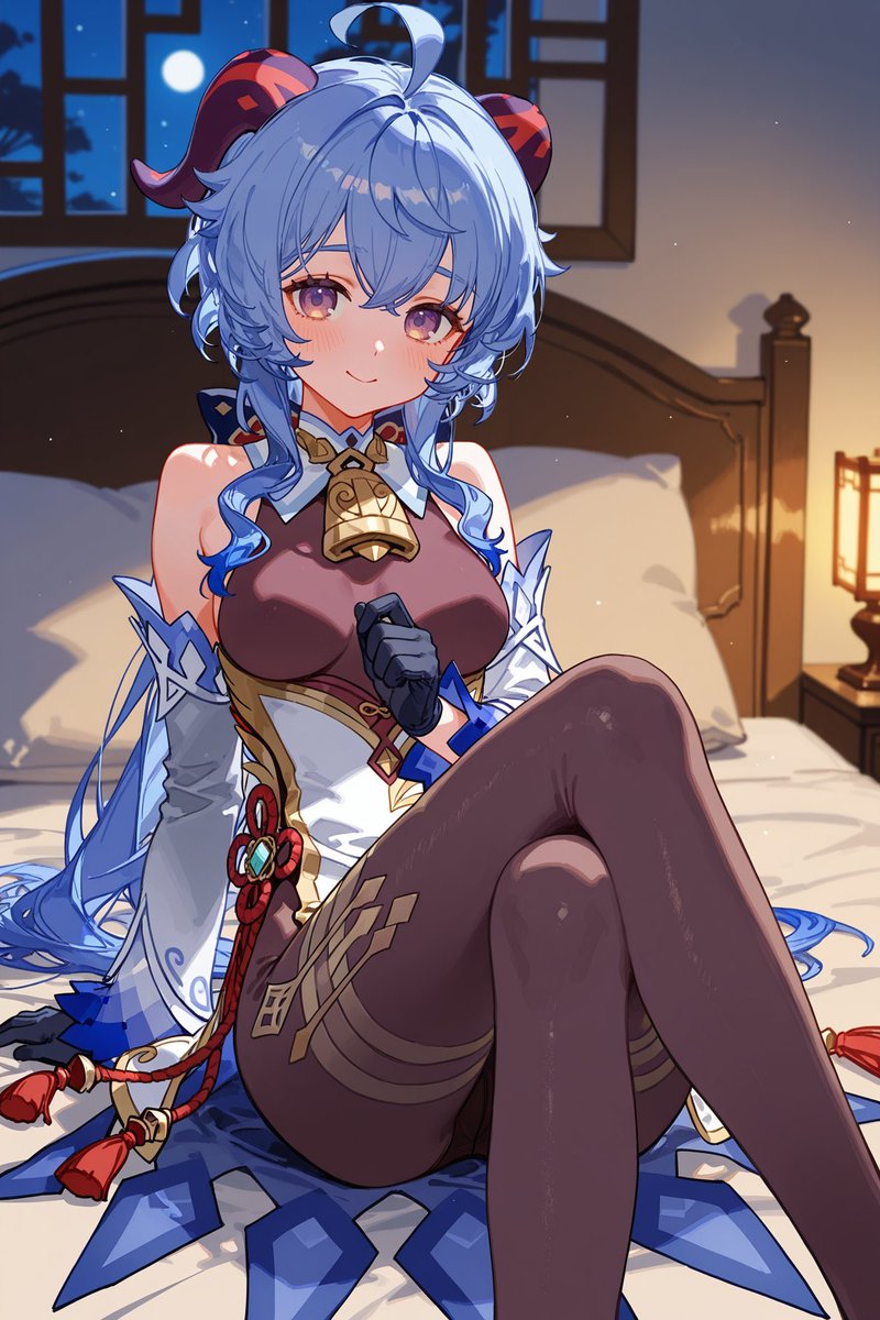 queen_of_void_'s tweet photo. good morning.
“You moved in your sleep.”
She didn’t. She stayed. Legs folded beside you, forehead resting against yours.
Warm breath. Soft tights. One hand on your chest.
“I didn’t want to leave.”

#Ganyu #GenshinImpact #RPpost #GoodMorning #LewdlessIntimacy #SoftMoments #HoYoverse
🩵✨☁️🛏️
