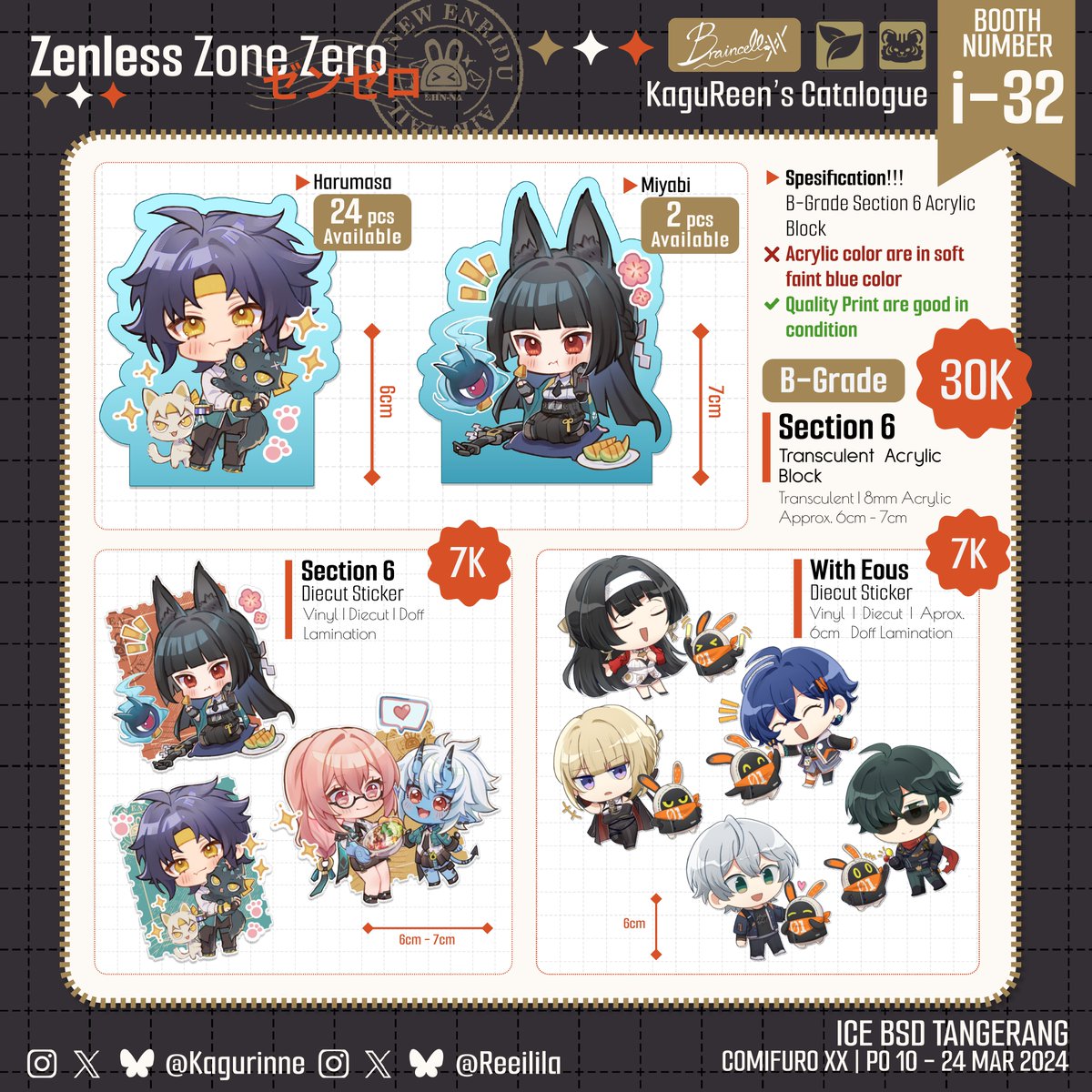 kagurinne's tweet photo. (❤️+🔃are appreciated)

KaguReens – #CFXX OTS cat at logue is here! 

📌Circle: Braincellxx, i-32 with @reeilila
🗓️Both days ICE BSD
🍓ZZZero, GI, HI3, Arknight
💵Cash only!

#CFXXCatalogue #CF20 #cf20catalogue #comifuro20catalogue

(1/2) https://t.co/H87F0FNVmg
