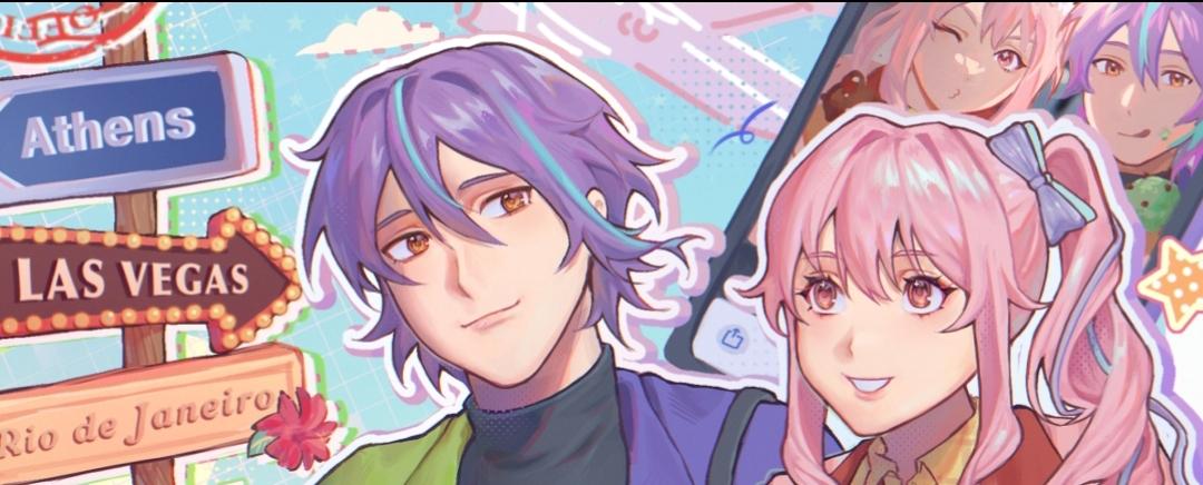 🎀"Why not strike a cute pose too, Rui?"