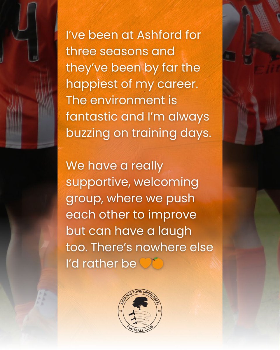AshfordTownWFC's tweet image. 🔒 The Retained | 2025/26 
SKIPPER STAYS!!
Captain @Hannah_Duncan89 commits for the new season 🍊 🧡