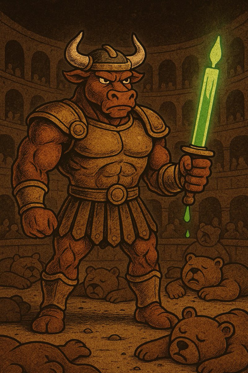 BulliusETH's tweet photo. Bears entered the arena. None walked out. https://t.co/mkGBHIfYOg