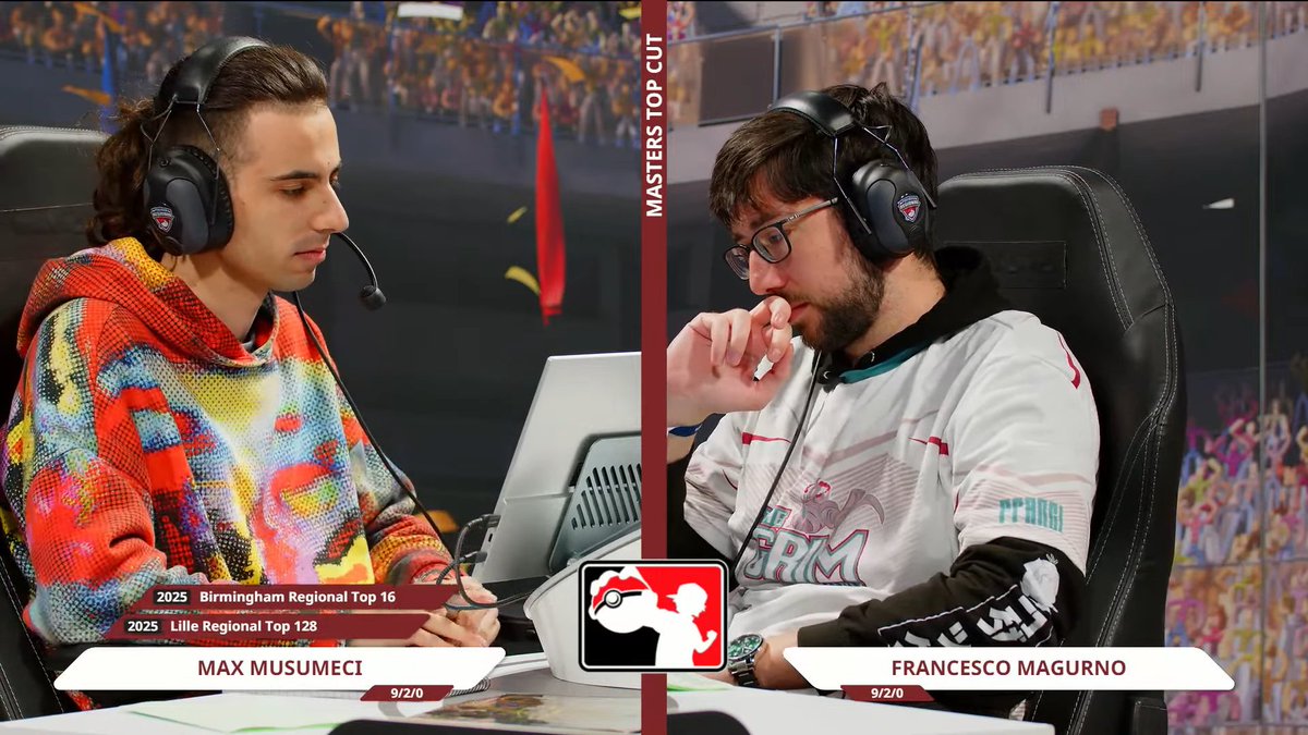 Championnats Spéciaux d'Utrecht 🇳🇱 - Jour 2 - TOP16 ASYMÉTRIQUE - Masters

Max MUSUMECI 🇮🇪 affronte Francesco MAGURNO 🇮🇹 en stream et l'emporte 2 à 0.

Suivez la compétition avec nous sur : pokemon-vgc.fr/t867-2025-05-1…

#PokemonEcarlateViolet #PlayPokemon #Pokemon #vgc #vgctours