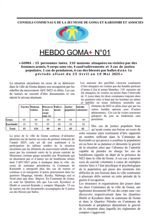 PrisonsRdcongo's tweet photo. 2/3
Ce bilan devrait être présenté soit à travers le Conseil des ministres, l’Assemblée nationale ou relayé par les médias nationaux officiels.

Malheureusement, la ministre en charge des droits humains reste silencieuse, confinée dans le confort de ses bureaux climatisés, https://t.co/NxjEt1O8I0