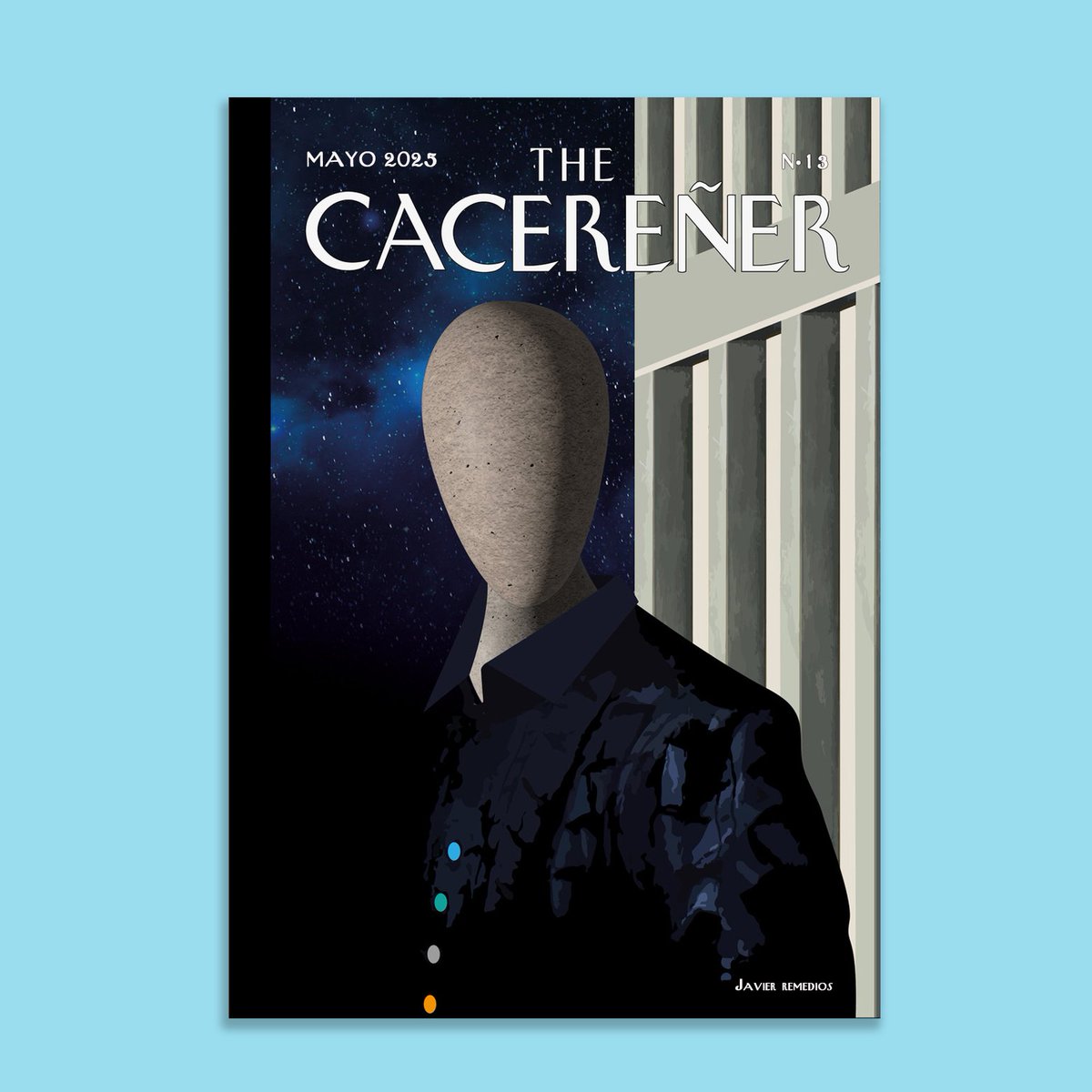 #Theacereñer 13 <a href="/JavierRemedios/">javier remedios</a> Personaje andrógino pétreo entre pasado, presente y futuro en espacio que homenajea #Atriocaceres  #helgadealvearcaceres Metafísico, explora existencia. Remedios artista multidisciplinar con gran trayectoria cultural. #caceres #díadelosmuseos