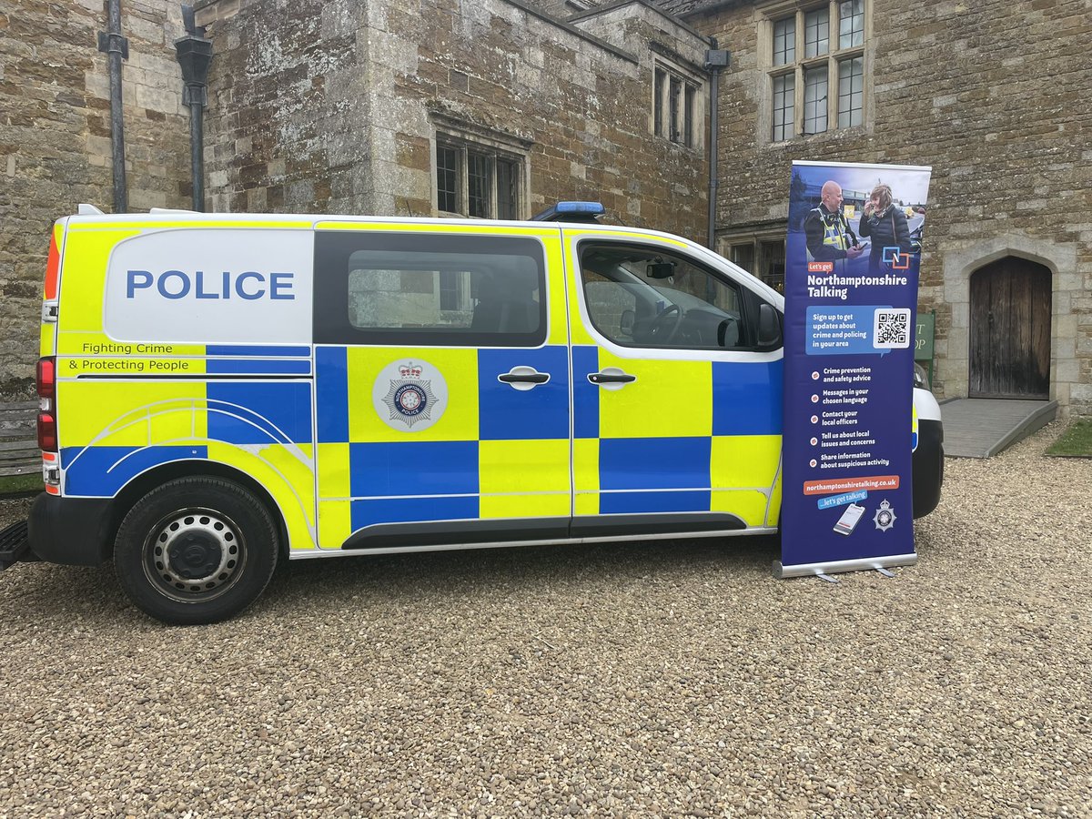 Corby officers are at <a href="/rockinghamcastl/">Rockingham Castle</a> Artisan fair today.
Pop over and say hi if you are visiting 😀