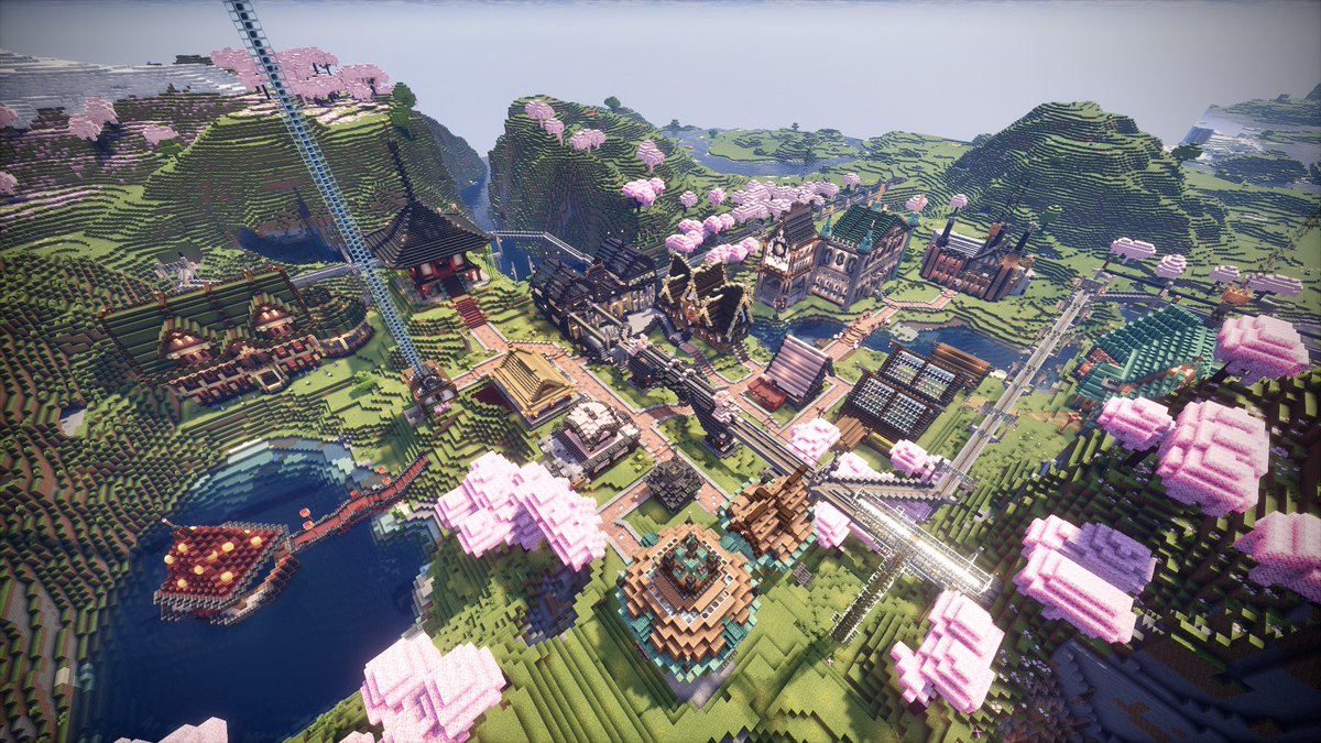 clef_studioO's tweet photo. 【#minecraft】瀕死の装飾集め後編/杜桜町完成!!【18マス目】 https://t.co/5qFBvf3aMn @YouTubeより

1年ちょっとにわたる2人の暇つぶしの旅にピリオドが打たれます！
無事鍛冶型全種類制覇、道路を整備し街完成へ！

毎度ご視聴ありがとうございました、またお会いしましょう…。

To be continue…? https://t.co/qz5uqpBYkE