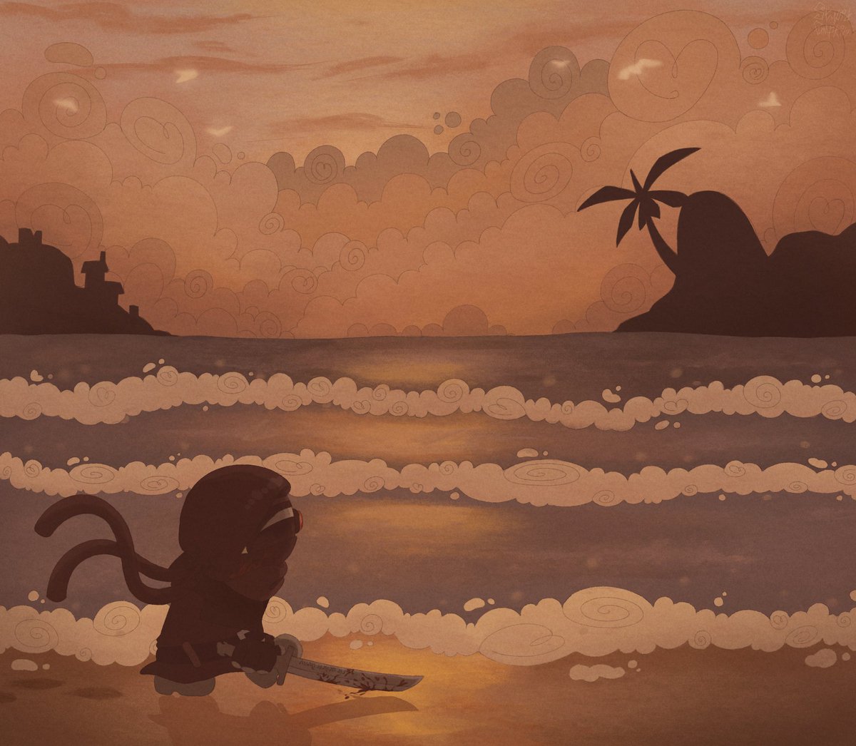 _StupidPumpkin_'s tweet image. Walk on the beach
#newgrounds
#madnesscombat
#fanart