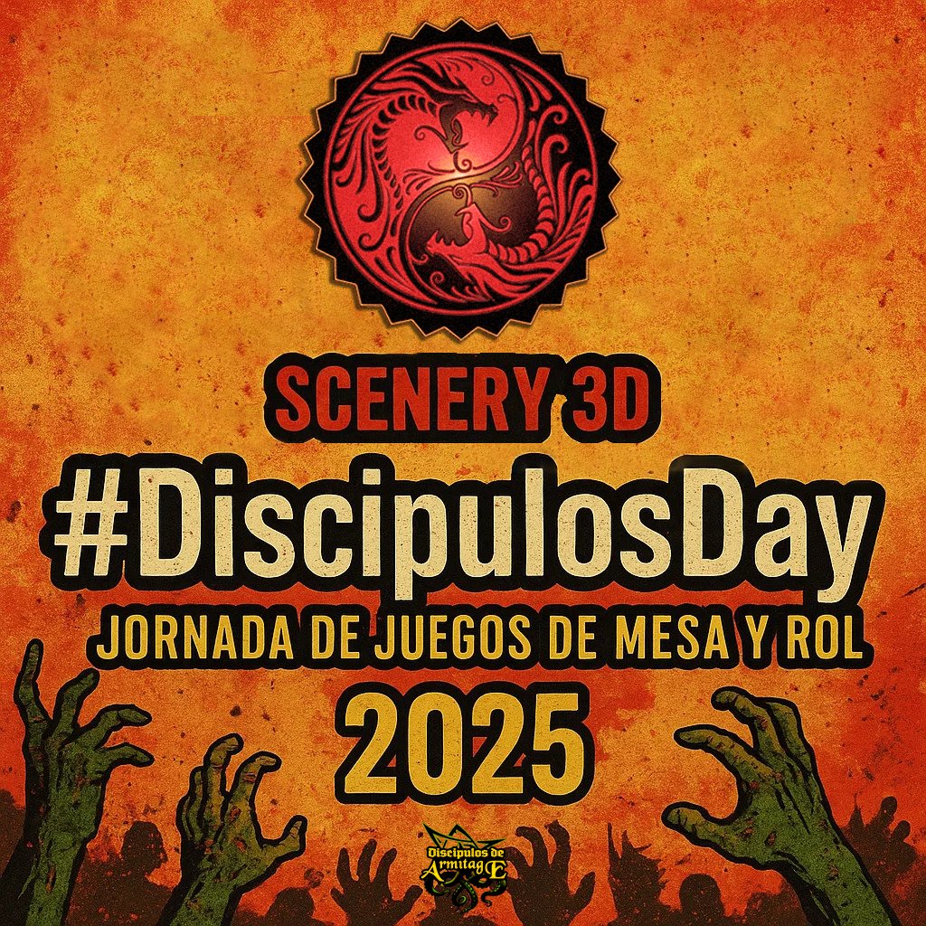 scenery3dprints's tweet photo. 🧟‍♂️ El 28 de junio estaremos en el #DiscipulosDay
Tenemos preparada una sorpresa brutal que iremos revelando en los próximos días.
🎁 ¿Una pista? Si te apasiona Zombicide y los escenarios postapocalípticos… quédate cerca.
👀 Atento a nuestras redes. Lo que viene es MUY gordo. https://t.co/T4vf0DUJC0
