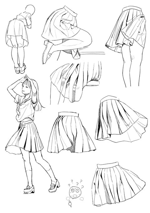 プリーツスカート難しすぎる 