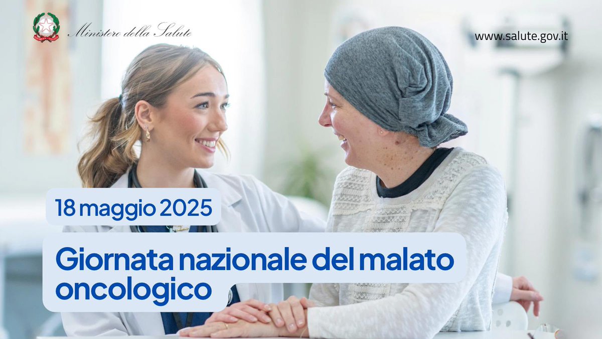 🎗️Giornata nazionale del #malatooncologico.
In Italia ogni anno 390.000 persone ricevono una diagnosi di tumore. Il 50% guarisce e molte convivono con la malattia grazie ai progressi della medicina.
💛Questa giornata è per i malati, ex malati, famiglie e associazioni di pazienti.