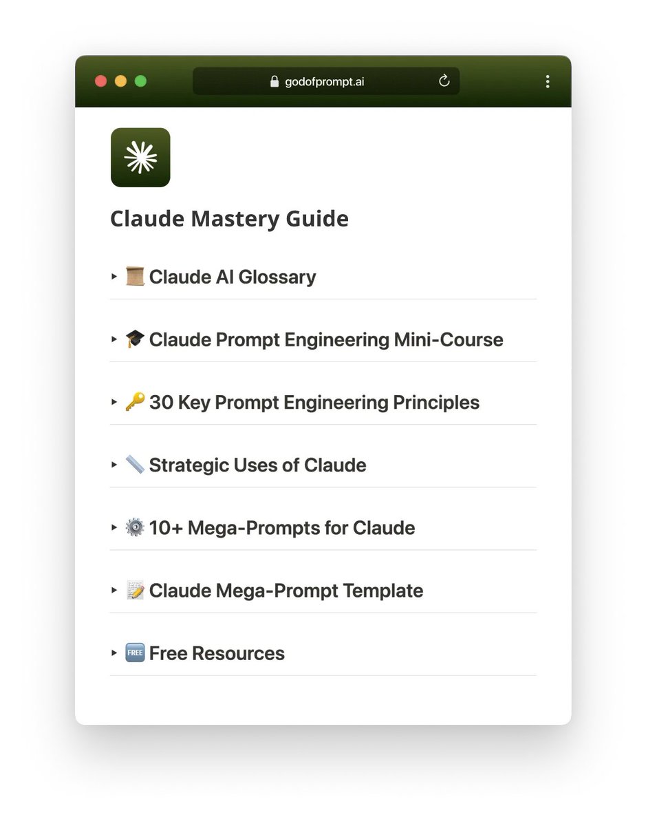 Claude is the most powerful AI chatbot in the world.

But most people don’t know how to use it properly.

That’s why we built the 'Claude Mastery Guide' a simple, powerful resource to help you prompt like a pro.

Like + comment “Claude” and I’ll DM you the doc link.