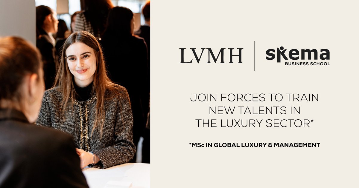 SKEMA_BS's tweet photo. [VOUS L'AVEZ MANQUÉ 🔄] SKEMA est fière de s'associer à @LVMH pour renforcer le programme MSc in Global Luxury &amp; Management avec le lancement du parcours "Retail Excellence &amp; Client Relationship Management" à Dubaï dès la rentrée 2025. ➡️ https://t.co/rgJRoZcCR1 #WeAreSKEMA https://t.co/V91U9wJZiX