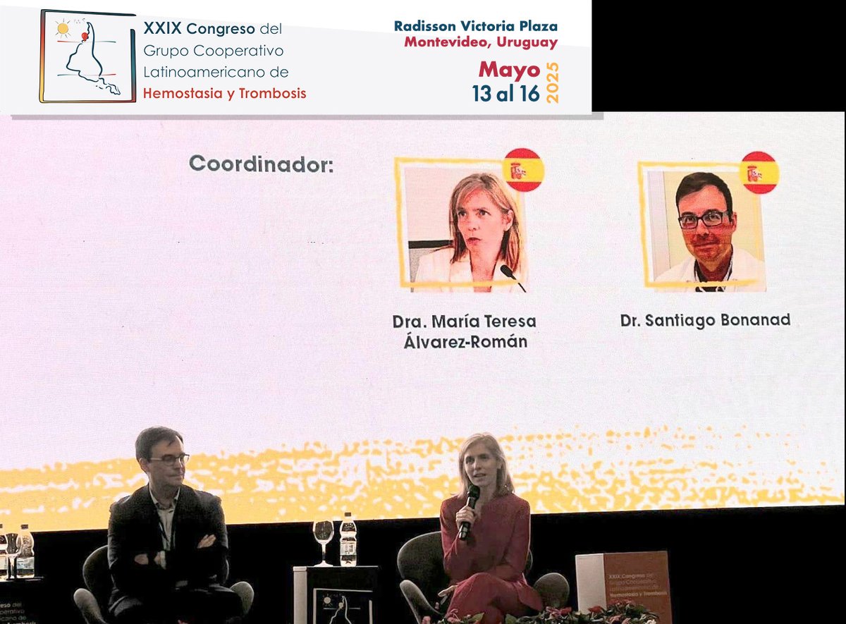 SETH__Oficial's tweet photo. 📸 El pasado viernes se entregó el Premio Celina Altman durante la clausura del #CLAHT2025 en Montevideo, Uruguay.
🏆 Un reconocimiento del @grupoclaht al mejor trabajo inédito en #hemostasia y #trombosis, otorgado desde 2016.
El jurado estuvo compuesto: @Malvarezroman (presidenta de la #SETH), Santiago Bonanad (@HospitalLaFe), @JosRiveraPozo2 (@crh_MoralesIMIB, @CIBERER), @JMBastidaB (@IBSAL_IIS, @HematoCAUSA).
👏 ¡Enhorabuena a los galardonados por su contribución científica!
#SETH #HematoEnRed @isth @wfhemophilia
@ISLH_NEWS @someth_mx @GrupoCAHT