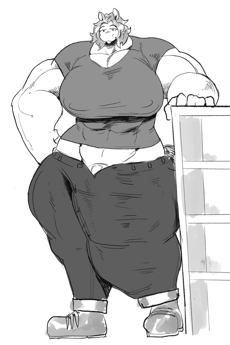 And on the topic of she-studs Pecu helped design for me in the past, here's another one, a horse gal named Marilyn!

(He was REALLY fond of this one hehe)