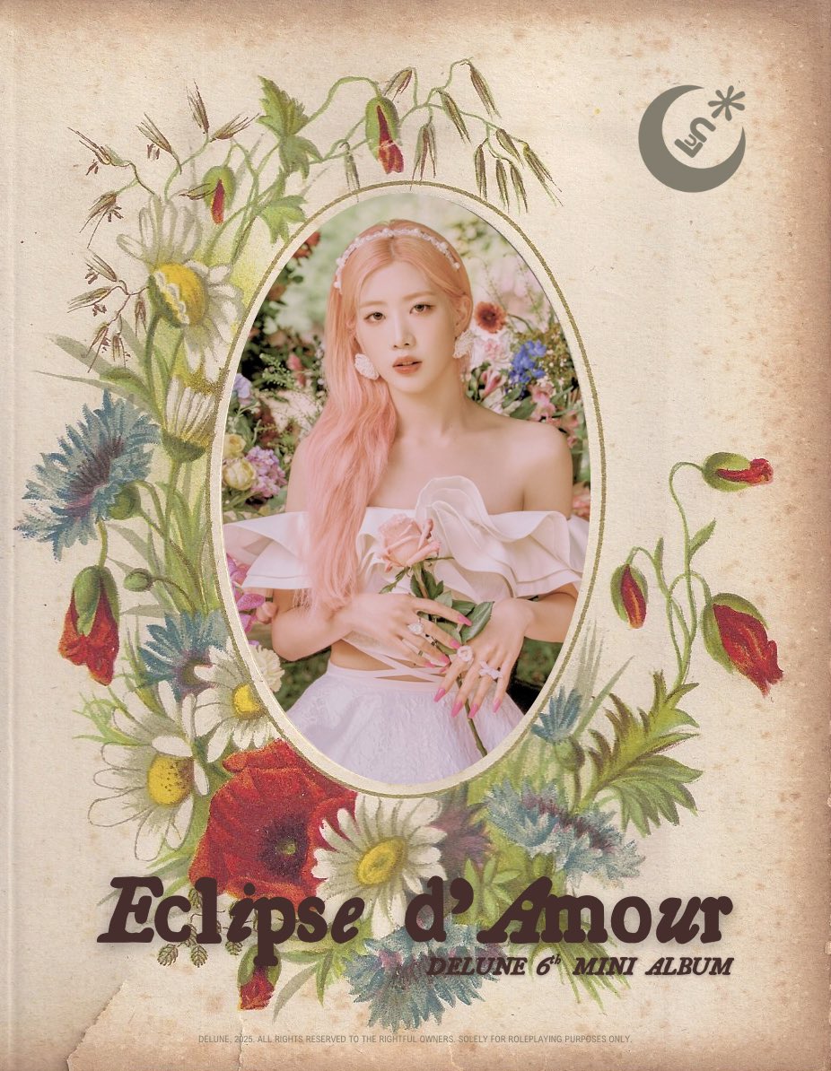 ️️
 ️️
 ️️
𝐃𝐄𝐋𝐔𝐍𝐄 6th Mini Album:
𝐸𝑐𝑙𝑖𝑝𝑠𝑒 𝑑'𝐴𝑚𝑜𝑢𝑟

 ️️
Individual Concept Photo 
 ️️
 ️️
 ️️