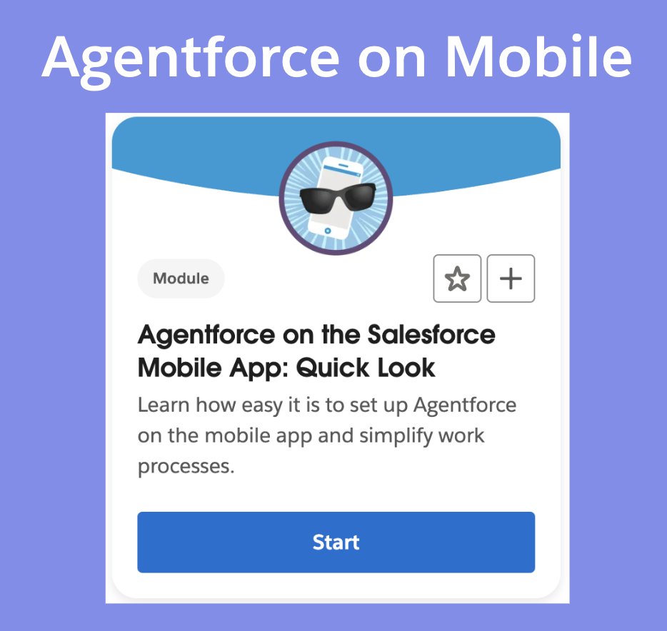 🚀 Agentforce, meet mobile.
Once it's configured in your org, using Agentforce on the Salesforce mobile app is effortless.

📱 See just how easy it is → sforce.co/3EW9JFh