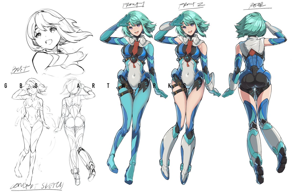Commissioned Character Design. Had fun designing her!