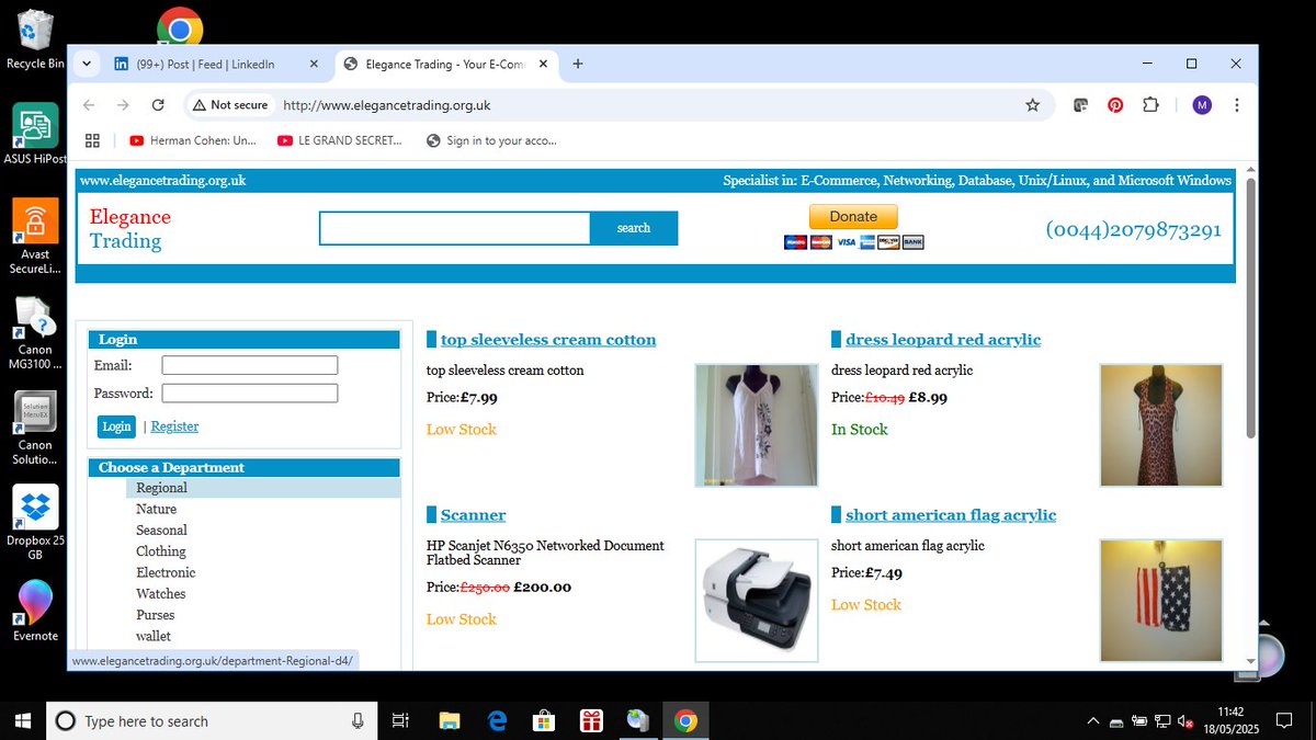 We help businesses and individuals process online payment with:
  . PayPal Payment Mechanism
  . Authorize Gateway Payment Mechanism
elegancetrading.org.uk
