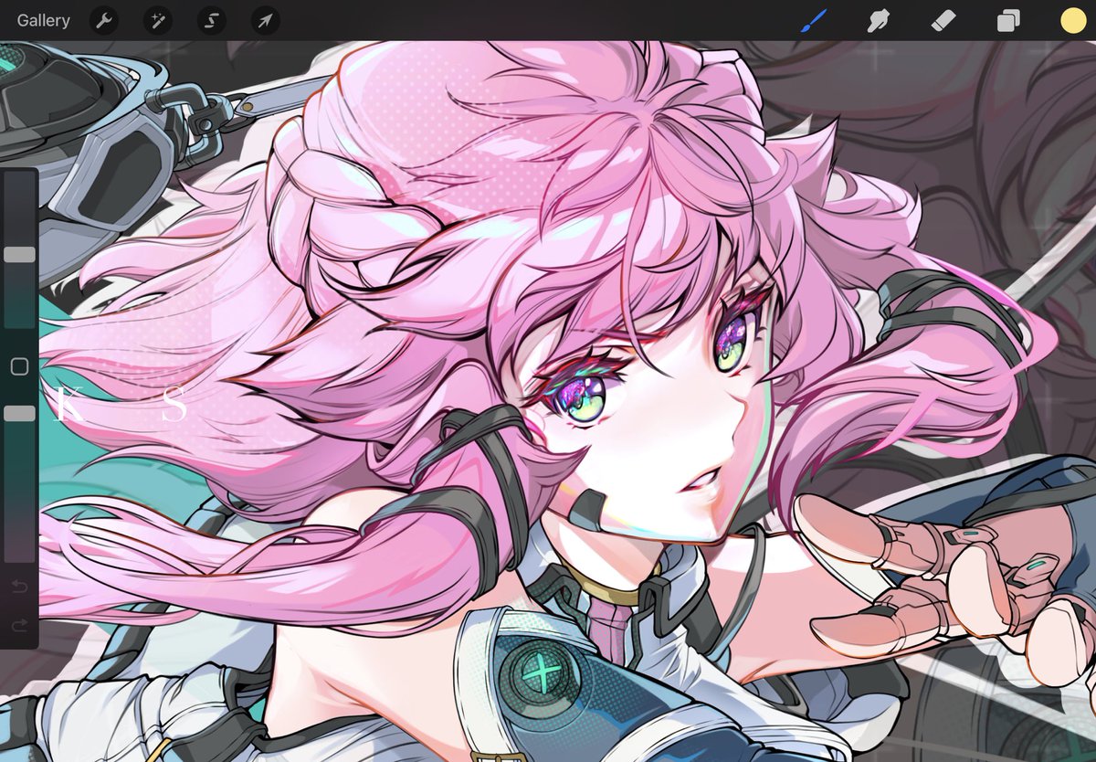 Almost done! Sneak peek. Will be uploading finished work soon as well as video work process on how I improved her design from the old version.