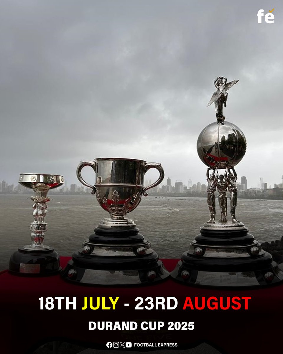 🏆 Durand Cup 2025 is Coming! 📷Asia’s oldest football tournament returns from 📷

#DurandCup2025 #IndianFootball #FootballExpress #DurandCup