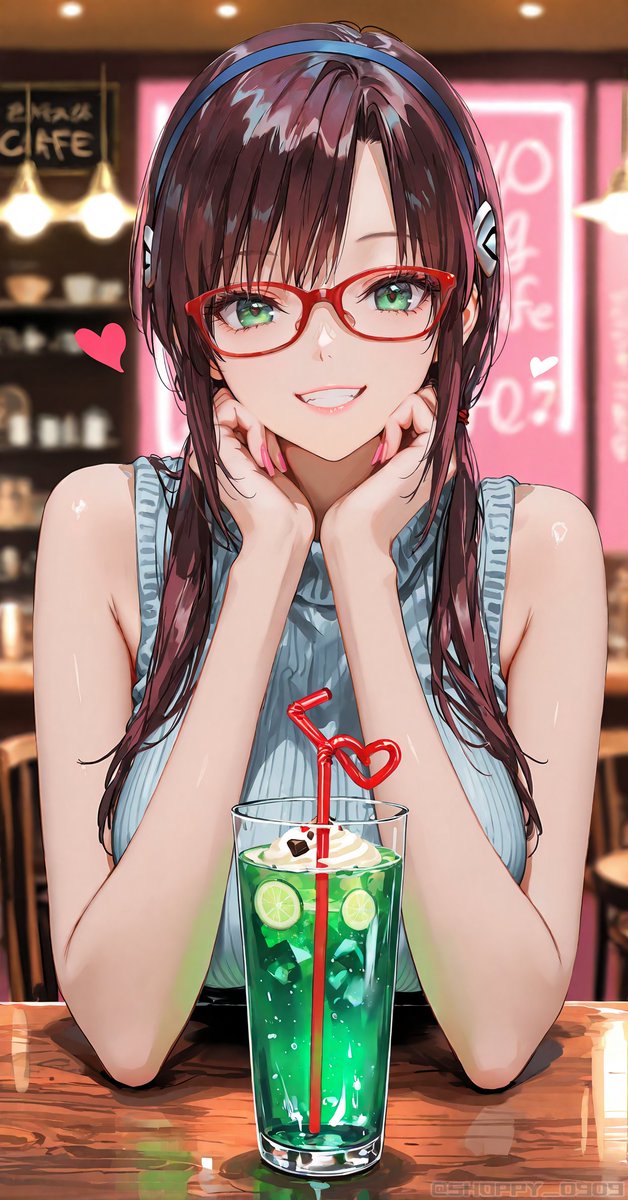 マリとデート🥤
#エヴァンゲリオン #evangelion 
(タップで全画面)