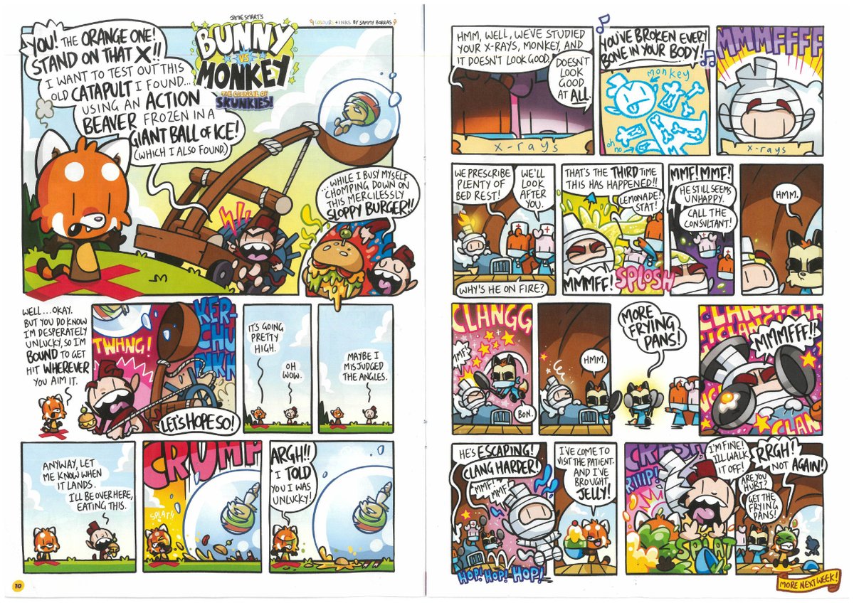 Bunny VS Monkey, as discussed in episode 20 of The Funny Comics Fan Club - available in all good newsagents and wherever you get your podcasts! 
(by Jamie Smart and Sammy Borras)
podbean.com/eas/pb-6iizp-1…