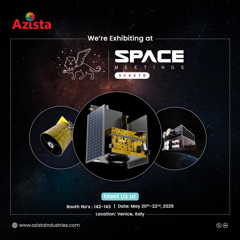 Ciao Venezia! We're exhibiting at the Space Meetings Veneto 2025!

Join us at Booth 142-143 during the Space Meetings Veneto event in Venice, Italy, from May 20 - 22, 2025. Discover our full suite of offerings, including Satellites, Earth Observation Payloads, Subsystems,