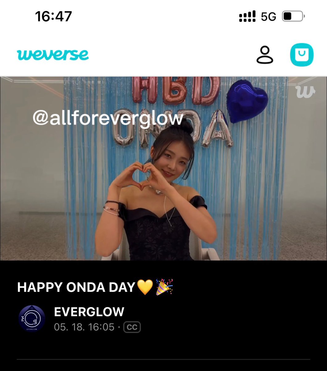 allforeverglow's tweet photo. @EVERGLOW_STAFF #HBD_ONDA_EVENT
🎂💖 데뷔부터 지금까지 당신의 무대는 언제나 매력적이고 노력하는 모습을 볼 때마다 더욱 좋아집니다! 새로운 한 해 건강하고 행복하게, 계속 반짝반짝 빛나세요✨ 항상 당신과 함께하고 당신의 가장 든든한 후원자가 되겠습니다! 사랑합니다!🥳 https://t.co/6KK9FOWFWa