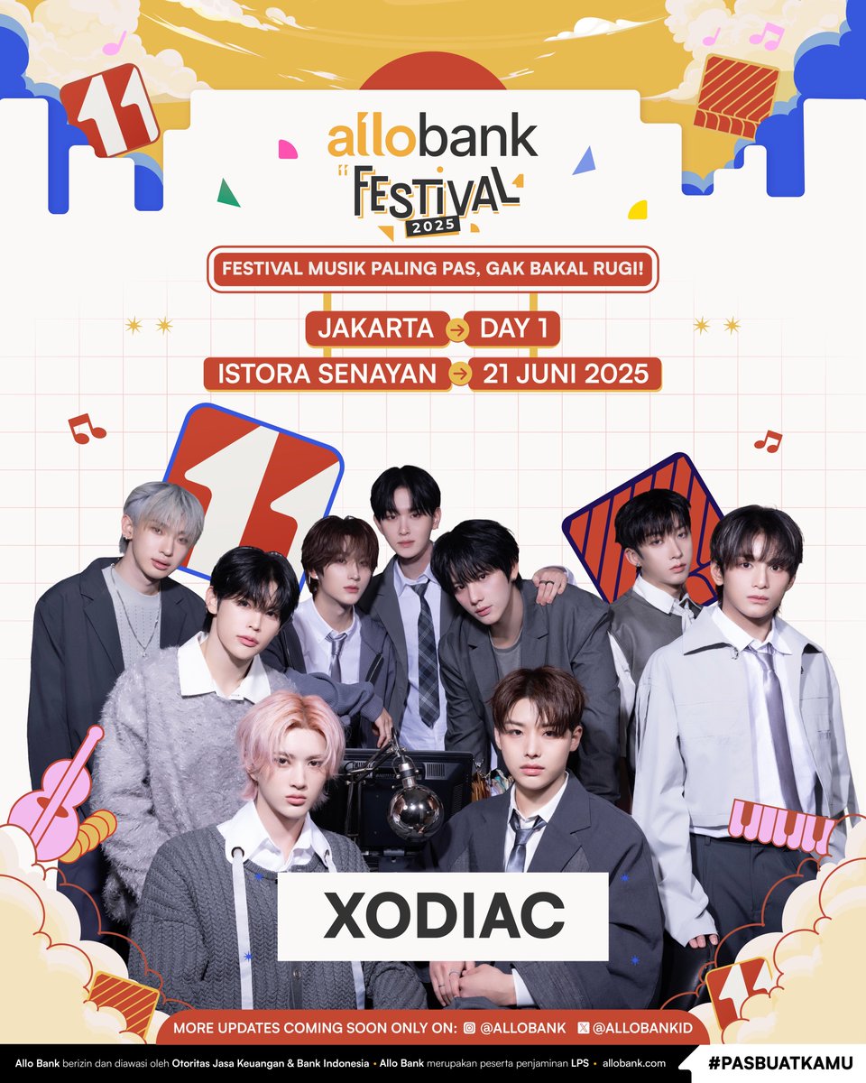 AlloBankID's tweet image. I can shine because of you~ 

XODIAC is here! 💚

Allo Friends, udah siap buat seru-seruan bareng XODIAC?! 😍

Yuk, Stay tuned di media sosial Allo Bank untuk informasi lebih lanjut 💛

#XODIAC
#AlloBankFestival2025
#Jakarta
#PasBuatKamu