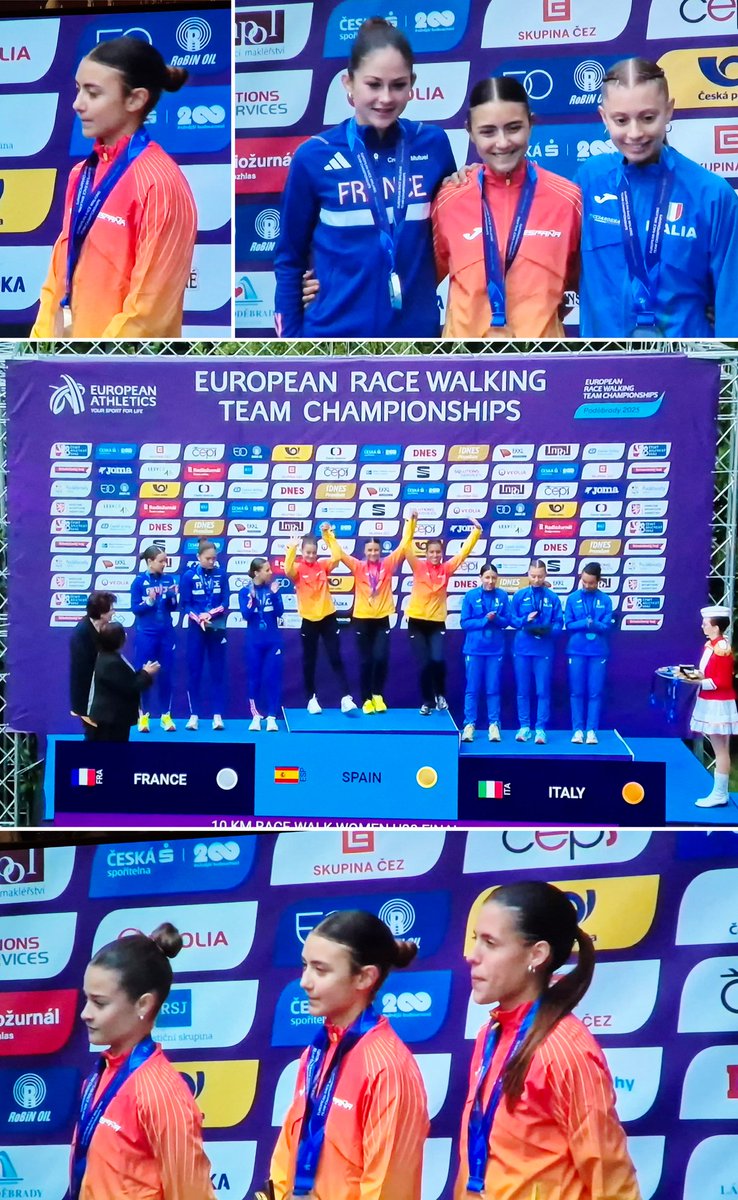 Podios de los 10km Femenino  Sub20