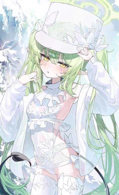 真っ白シュポガキのノゾミちゃん #ブルアカ  #BlueArchive 