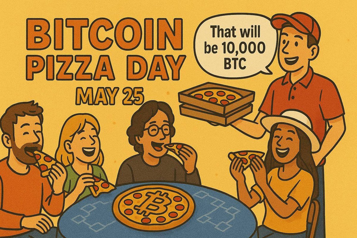 חגיגות יום הפיצה בשגרירות הביטקוין.
בואו ביום ראשון ה25.5 החל משעה 19:00.

אחוזת בית 1, תל אביב.