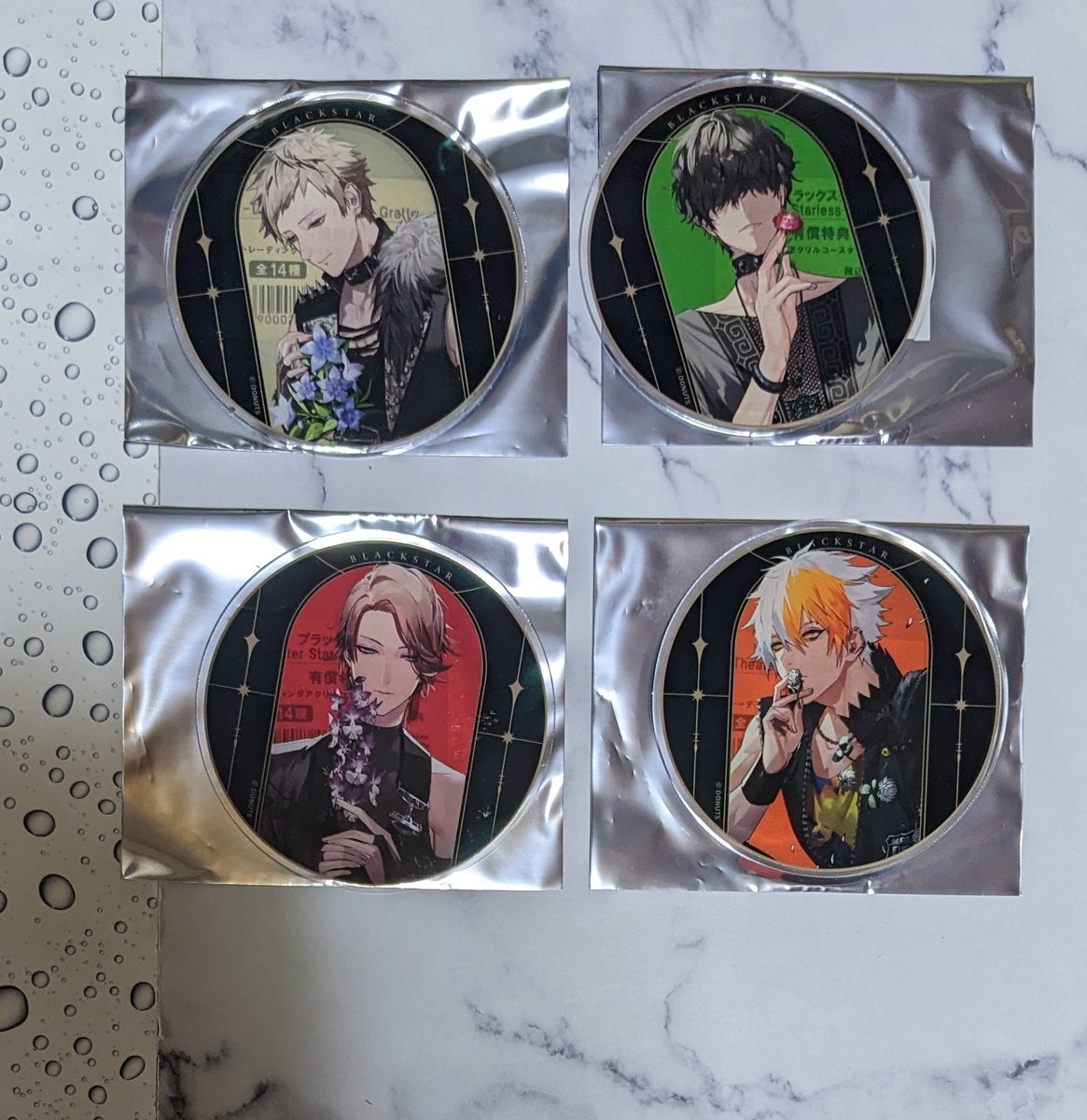 【交換】ブラスタ アニメイト グラッテ Gratte
有償アクリルコースター 

譲→
ヒナタ·メノウ
●銀星·リンドウ·モクレン
(●カスミ·ミズキ·ギィ·柘榴)

求→
★晶·ケイ
☆黒曜·シン
ネコメ·リコ·ヒース
金剛·大牙·ソテツ＞青桐·鷹見

まとめて/★最優先☆優先、●↔★☆優先
#不二取