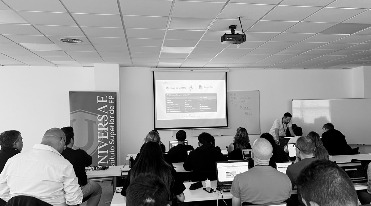 GazapoLapayese's tweet image. Ayer finalizó la exitosa cuarta edición de @OSINTomatic, que ha tenido lugar en @_Universae.
UNIVERSAE y el equipo de OSINTOMATICO unimos nuestras capacidades para ofreceros el mejor evento sobre #OSINT, #IngenieríaSocial, #ciberseguridad y #ciberinteligencia. Y el resultado ha…