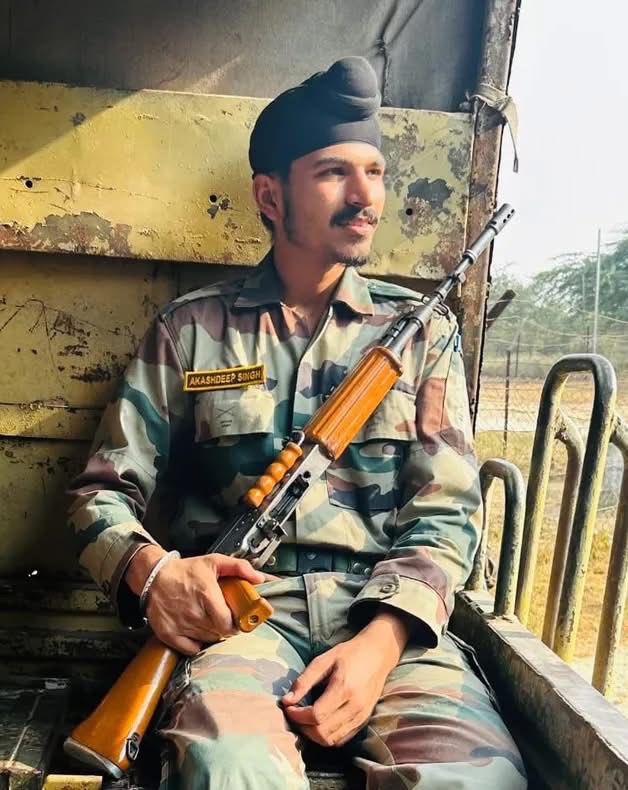 Agniveer Akashdeep Singh.
Attained veergati in recent conflict.
He was just 21 years old.
The whole of India will always stay in debeted of your contribution made towards Bharat.
Om shanti/ Waheguru.
