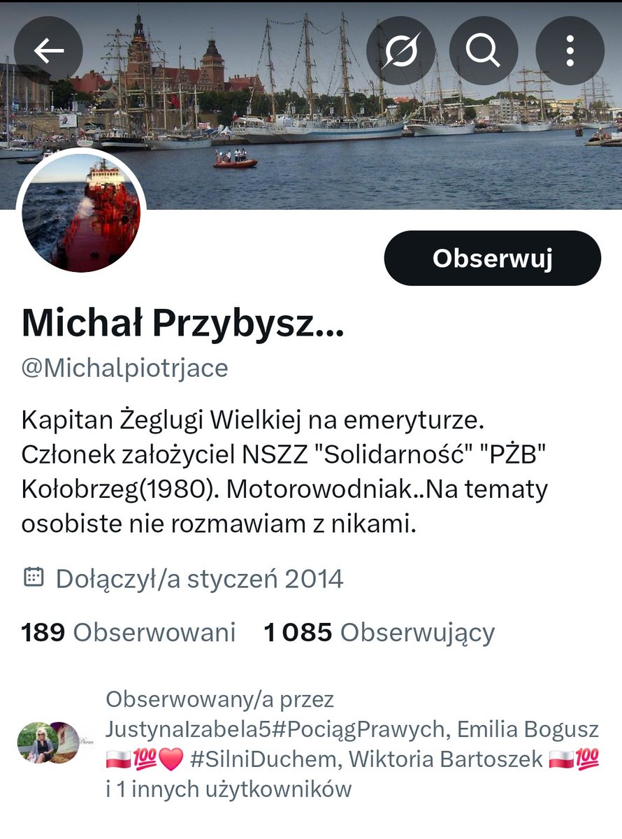znowu_samolotem's tweet photo. Pan kapitan żeglugi na emeryturze uroił sobie, że ma misję i zgłasza wasze wpisy do PKW.
Wejdźcie w jego profil i zobaczcie co udostępnia, widać kapowanie ma we krwi 👇 #RT_ https://t.co/6I5KIGMvWu