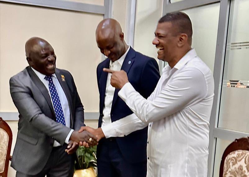 HIS WORSHIP, SALIM SAAD UHURU (@salimsaaduhuru) on Twitter photo Today,I was privileged to be aboard as <a href="/UG_Airlines/">Uganda Airlines</a> made it’s historic & maiden direct flight from Ebb ➡️ London.Congs to Ms Jenifer Bamuturaki for this commercial milestone.I also thank <a href="/KagutaMuseveni/">Yoweri K Museveni</a> for his vision to revive the National carrier. #LondonHereWeCome
<a href="/GenWamala/">General Edward Katumba Wamala</a> Today,I was privileged to be aboard as <a href="/UG_Airlines/">Uganda Airlines</a> made it’s historic & maiden direct flight from Ebb ➡️ London.Congs to Ms Jenifer Bamuturaki for this commercial milestone.I also thank <a href="/KagutaMuseveni/">Yoweri K Museveni</a> for his vision to revive the National carrier. #LondonHereWeCome
<a href="/GenWamala/">General Edward Katumba Wamala</a>