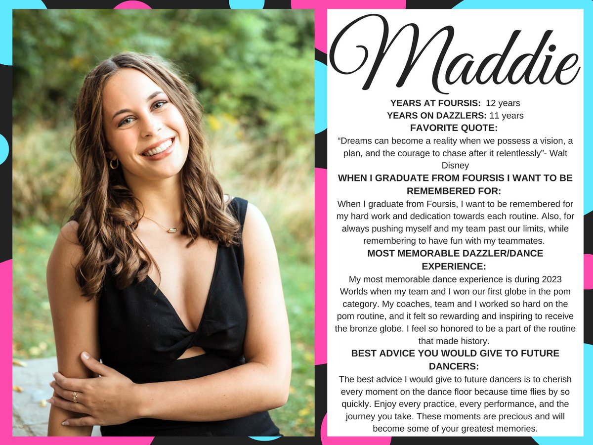 Our next graduating senior is Maddie!🎓💗