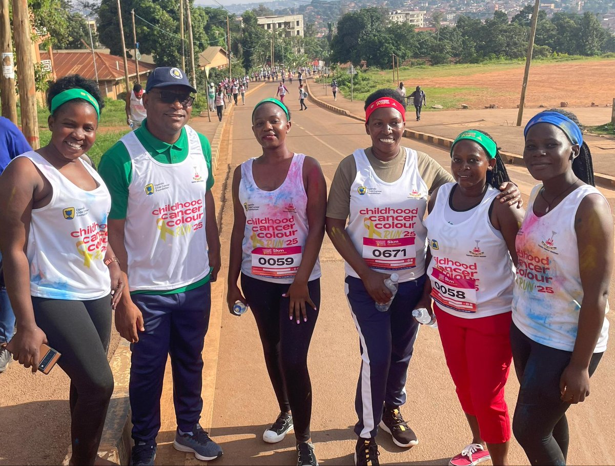 KawempeCare's tweet photo. What a Day! Congratulations @UCCF_Official on the successful Childhood Cancer Colour Run 2025. 🏃🏻‍♀️🏃
It was an honor to be part of running for a  great cause - Building a hostel for children battling cancer. We wish you all  the best on the next steps. #ColorRun25 #CancerColourRun https://t.co/ul7KU1dDgS