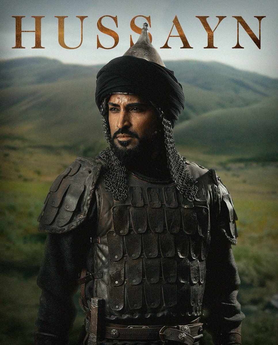 Avstraliyalik aktyor, “Marko Polo” va “Afsungar” seriallari yulduzi Mehesh Jadu Husayn obrazida. “Amir Temur” filmida Husayn raqib, hukmdor va shubratparast inson sifatida aks ettiriladi.