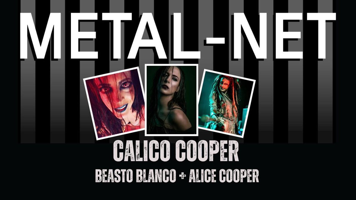 MetalNetTV's tweet photo. NEW EPISODE 
Conversation with Calico Cooper of Beasto Blanco + Alice Cooper
https://t.co/IyLYQCDOwk https://t.co/UnwWQcz0jv