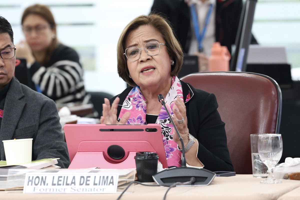 News5PH's tweet image. Representative-elect Leila de Lima slammed the “bloodbath” remark of Vice Pres. Sara Duterte about her impending impeachment trial. #News5
📸: X/House of Representatives
READ: news.tv5.com.ph/breaking/read/…
