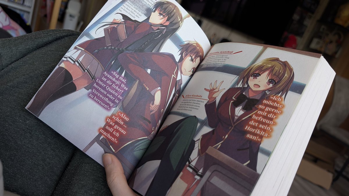 JannySparrow's tweet photo. #LightNovelYear25 09
➡️ Classroom of the Elite 1 ⬅️
Wenn ich den Anime nicht schon vorher gesehen hätte, wäre ich vom Anfang etwas abgeschreckt gewesen 😅 aber ab Kapitel 7 hat sich so langsam gezeigt, um was es in der Reihe wirklich geht 🤩 großartig!! 
#PartnerReading https://t.co/MvuWdnwfjq