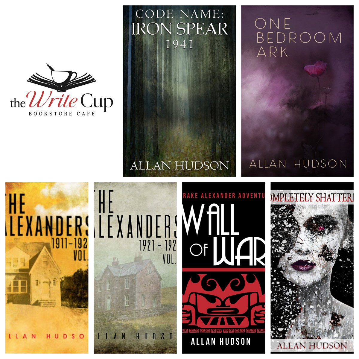 If you live in the Saint John area, please visit this cool Book Store and Cafe - The Write Cup. Lovely spot. Lovely hosts.  You will find a few of my books there, too.