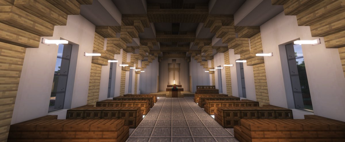 Minecraft_PCG's tweet photo. 【12th:水猪村】
見た目だけだとどういう建築物かわからないが、もはや定番ともいえる教会だったりする建築
#Minecraft #マインクラフト #MinecraftPCG #マルチ鯖 https://t.co/5ukxu8vRkD