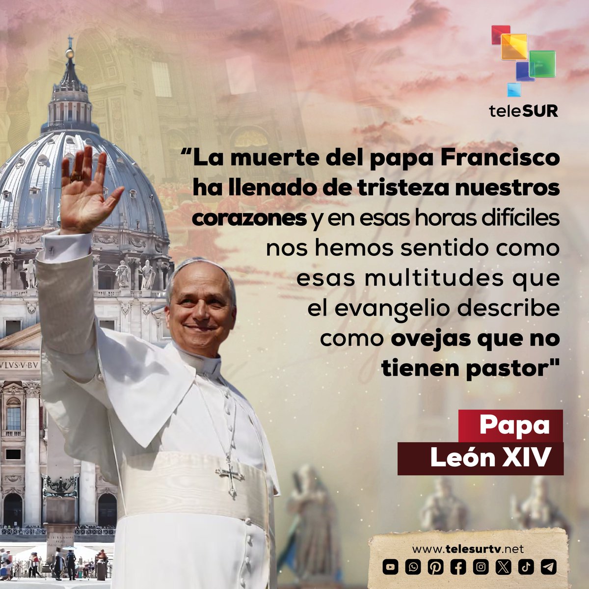 #ENFOTOS | Palabras del papa León XIV este domingo en la misa de entronización, lo que marca el inicio de su papado