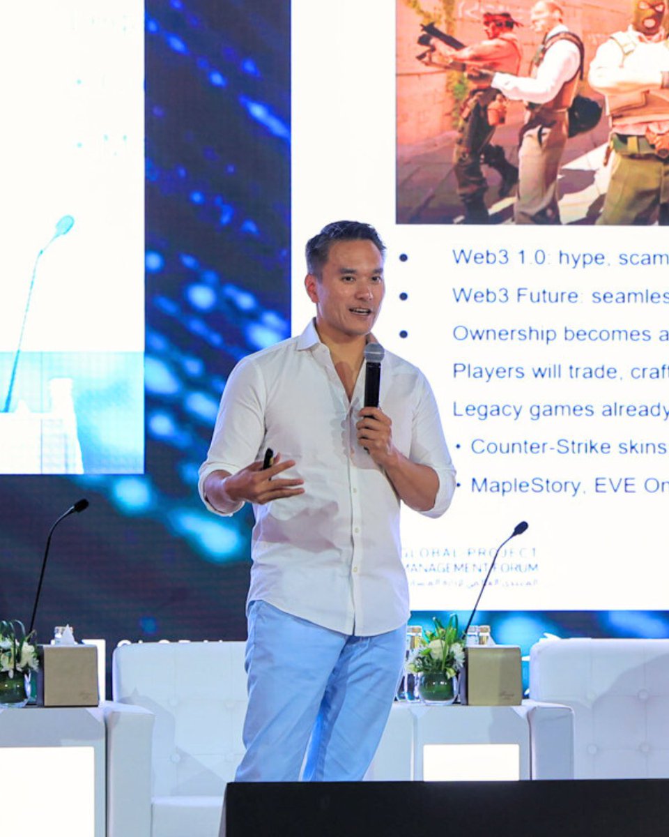 Thomas Vu, Chief Innovation Officer at <a href="/CRETA_WORLD/">Creta</a>, lit up the keynote stage with bold predictions on the future of content: Small teams will build big games, and hyper-personalization will rule. 

 #GPMF2025 #FutureOfWork #ProjectManagement #GamingInnovation #HumanDrivenTech