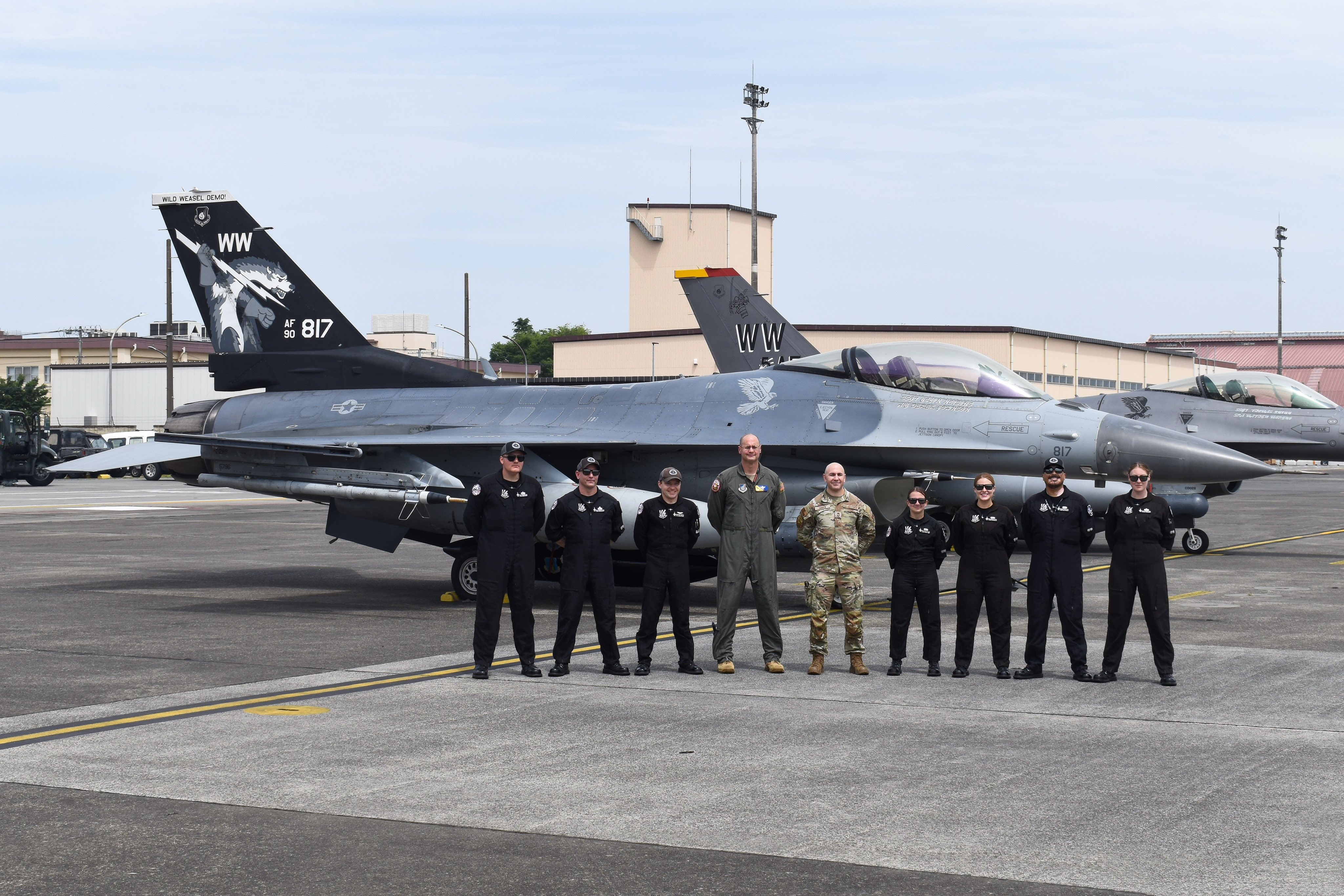 自衛隊グッズ 太平洋空軍(PACAF) F-16 デモチーム パッチ「燦吉